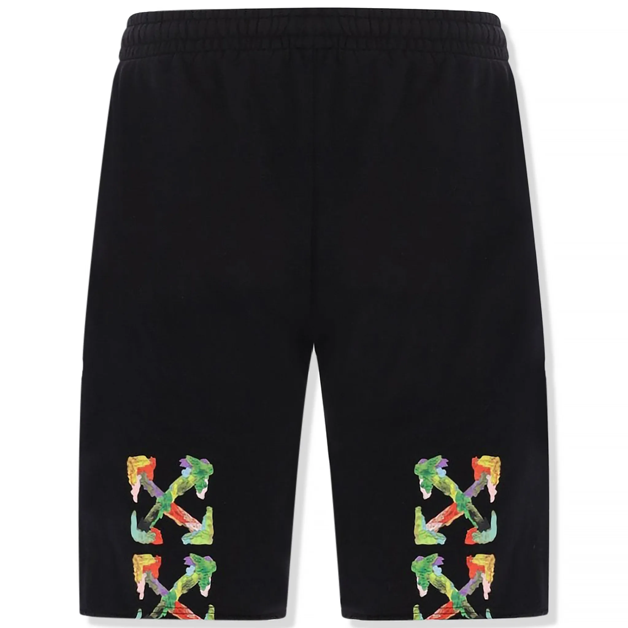 Off-White Preloved - Brush Arrows Black Sweat Shorts< Shorts