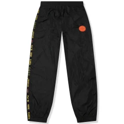 Off-White Preloved - Nylon Side Stripe Black Yellow Track Pants< Cargo Pants|Bottoms