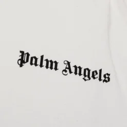 Palm Angels Preloved - Basics White Pink Tag T Shirt< T-shirts