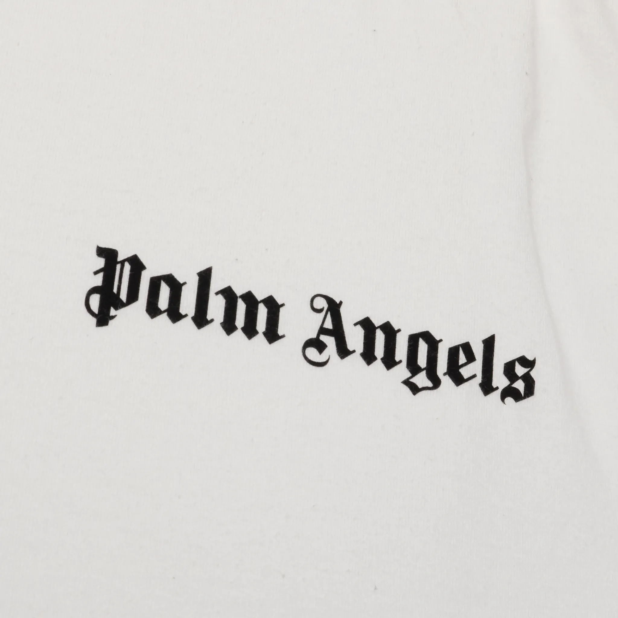 Palm Angels Preloved - Basics White Pink Tag T Shirt< T-shirts