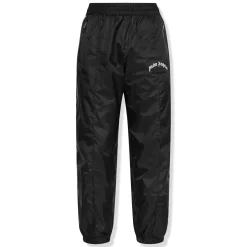 Palm Angels Preloved - Nylon Black White Track Pants< Cargo Pants|Bottoms
