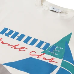 Rhude Preloved - Yacht Club Vintage White T Shirt< T-shirts