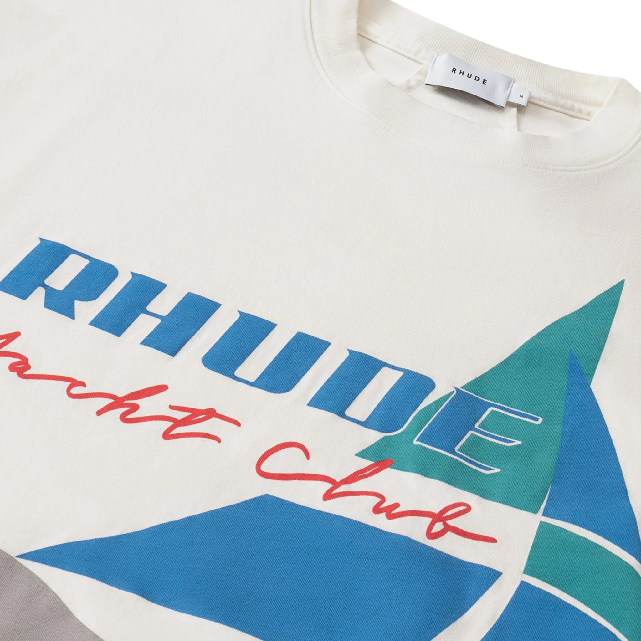 Rhude Preloved - Yacht Club Vintage White T Shirt< T-shirts