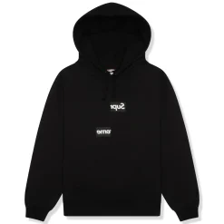 Supreme Preloved - x Comme des Garcons Split Box Logo Black Hoodie< Sweatshirts & Hoodies
