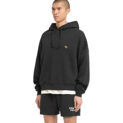 Represent 247 On His Shoulders Boxy Off Black Hoodie< Sweatshirts & Hoodies