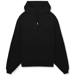 Represent 247 Oversized Jet Black Hoodie< Sweatshirts & Hoodies