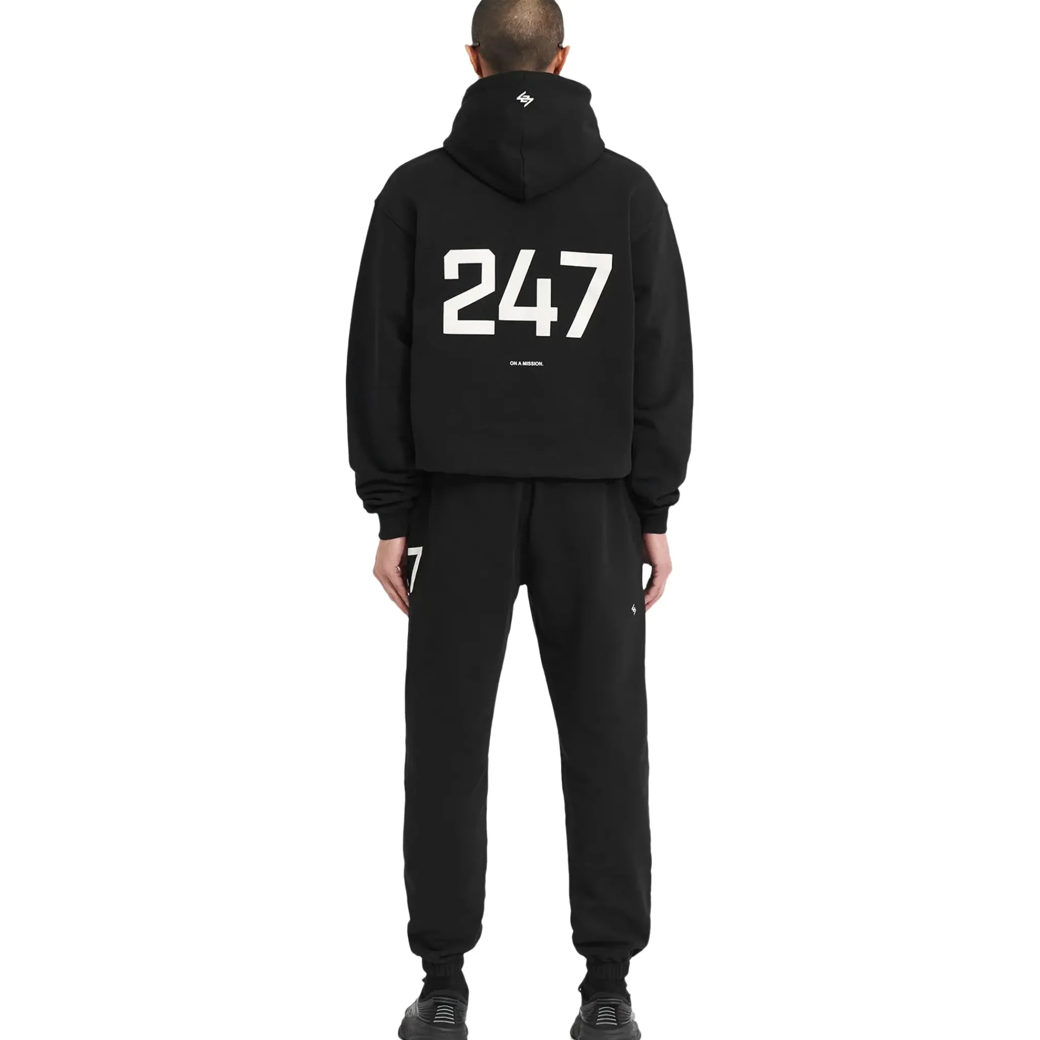 Represent 247 Oversized Jet Black Hoodie< Sweatshirts & Hoodies