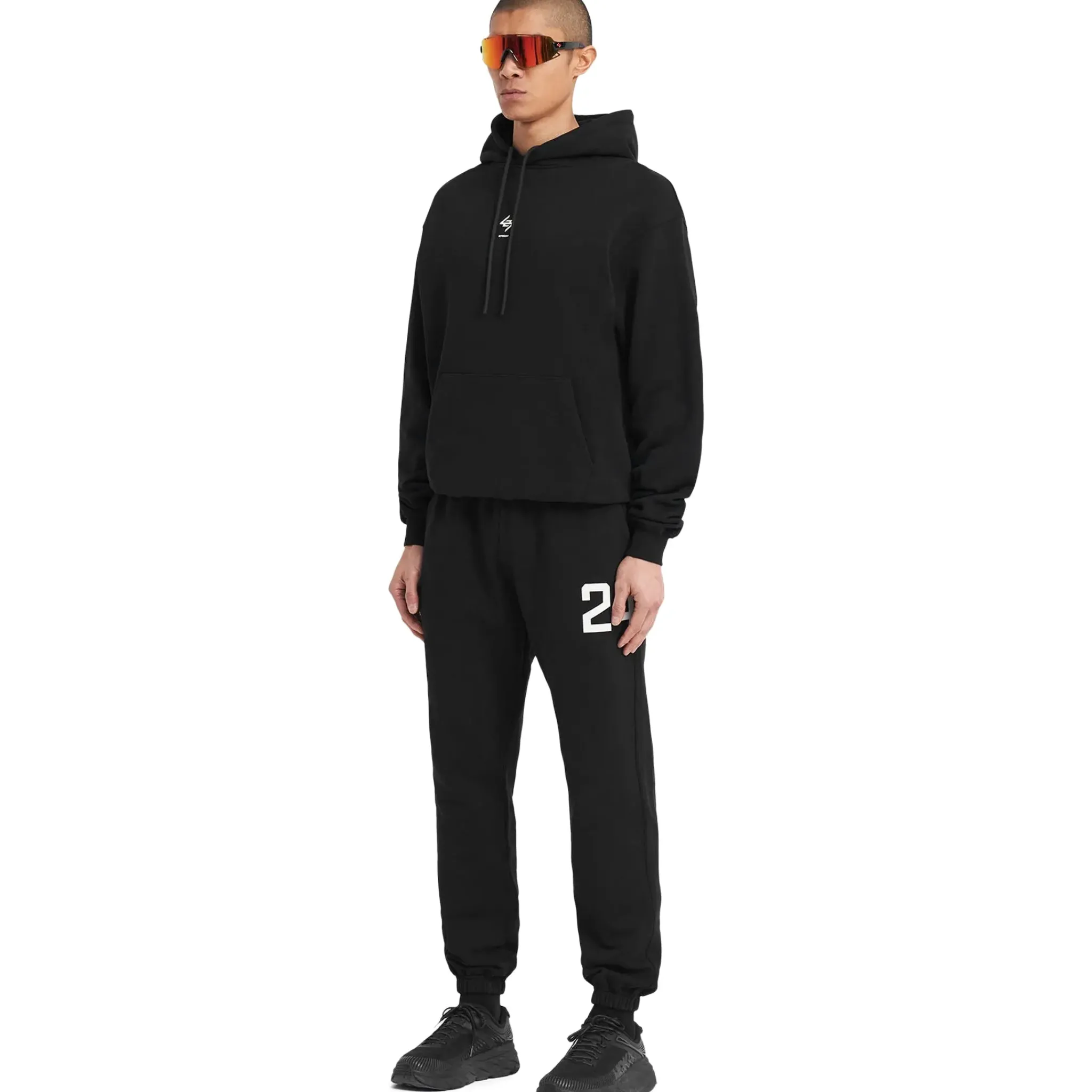 Represent 247 Oversized Jet Black Hoodie< Sweatshirts & Hoodies