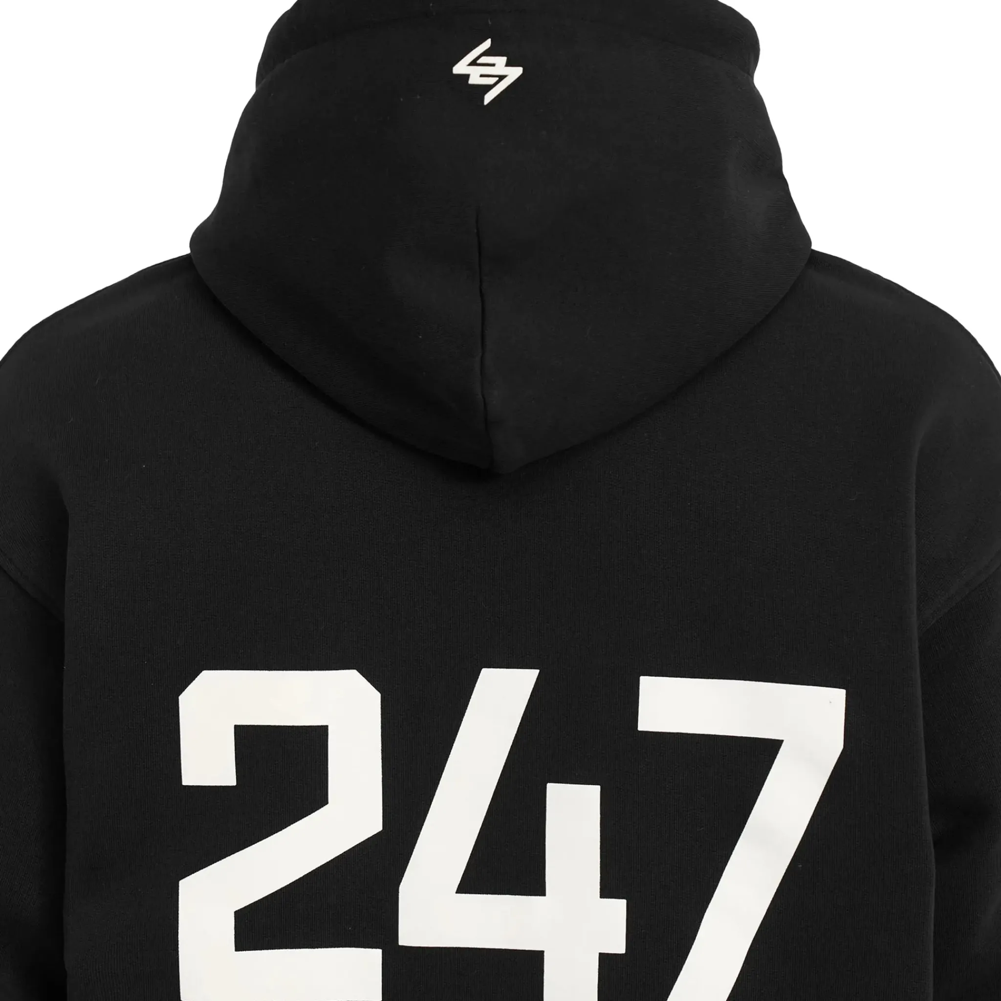 Represent 247 Oversized Jet Black Hoodie< Sweatshirts & Hoodies