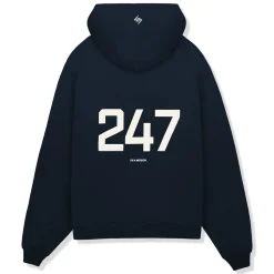 Represent 247 Oversized Navy Blue Hoodie< Sweatshirts & Hoodies