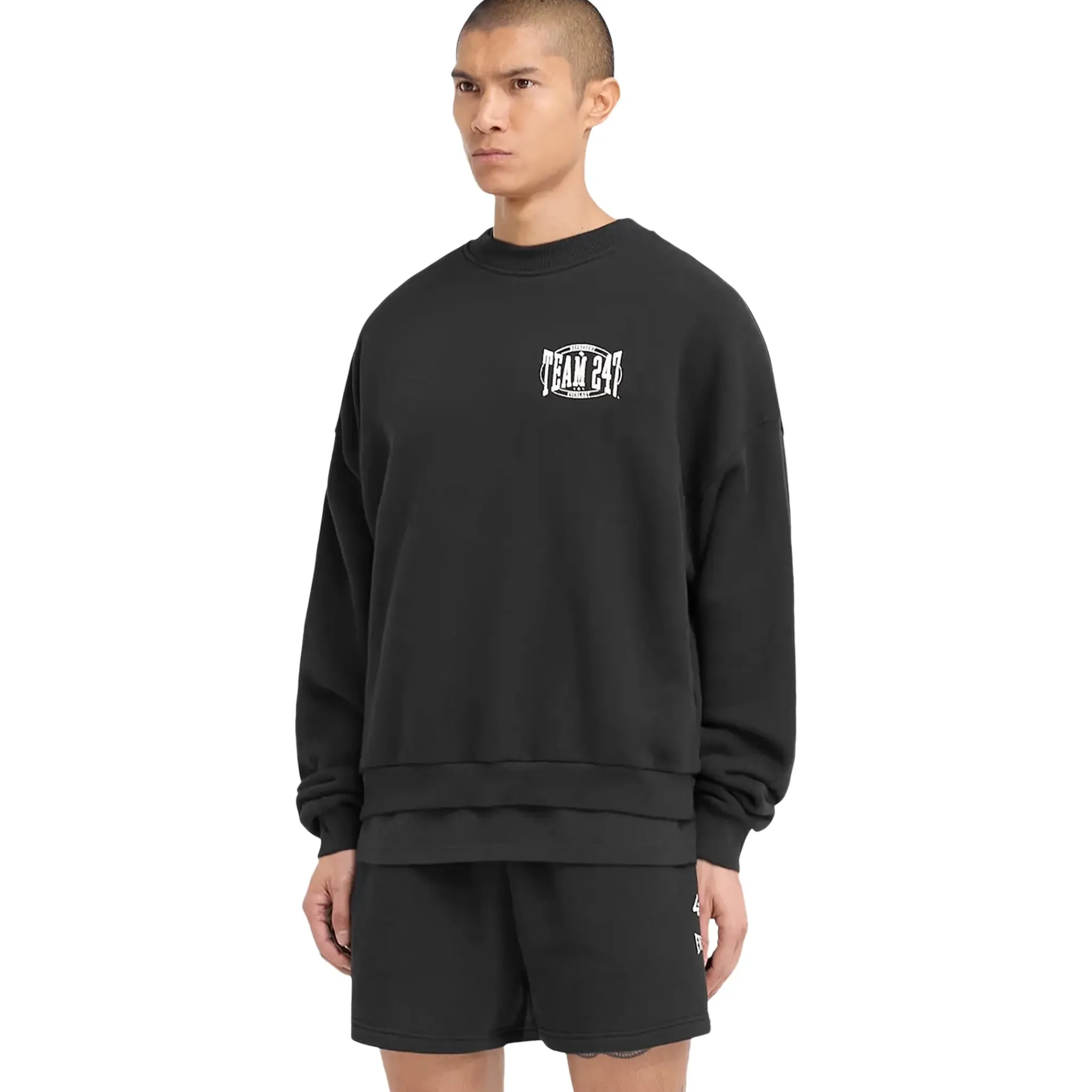 Represent 247 X Everlast Training Camp Boxy Off Black Sweatshirt< Sweatshirts & Hoodies