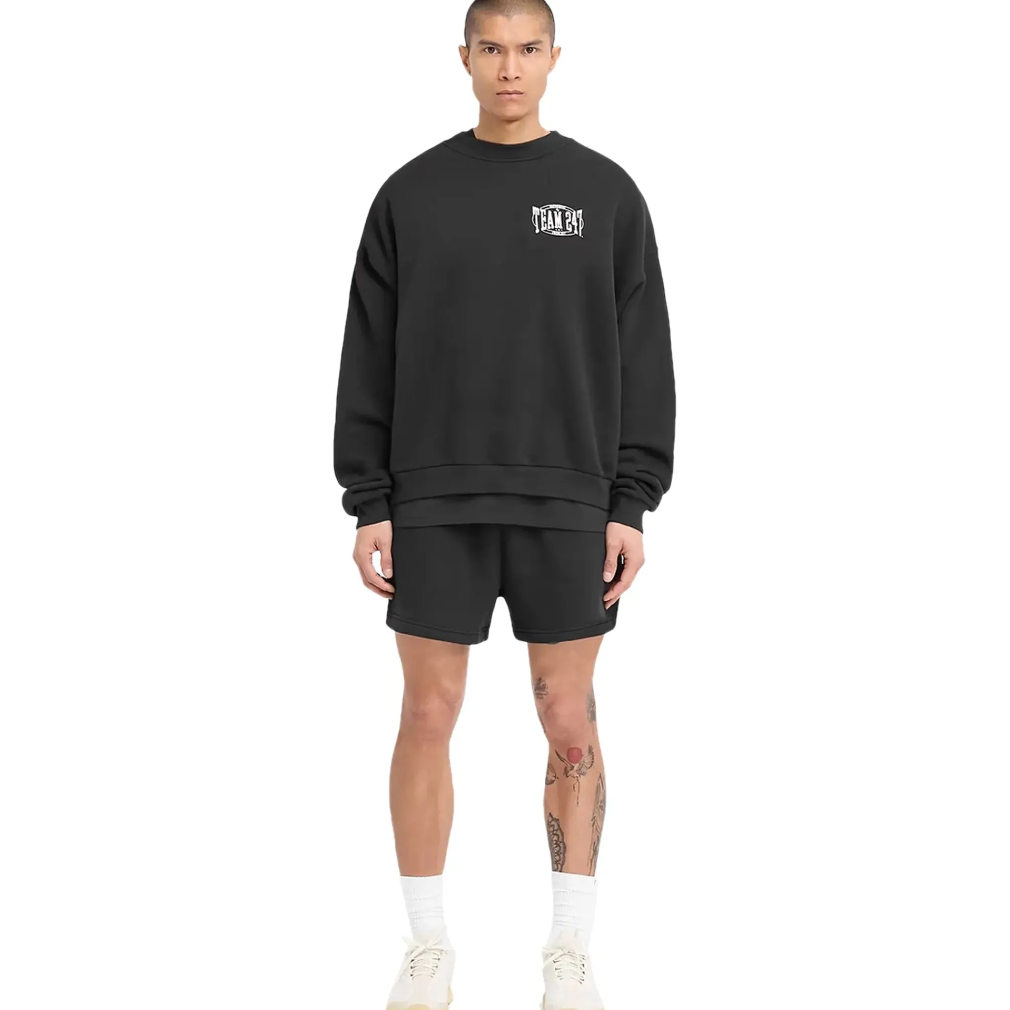 Represent 247 X Everlast Training Camp Boxy Off Black Sweatshirt< Sweatshirts & Hoodies