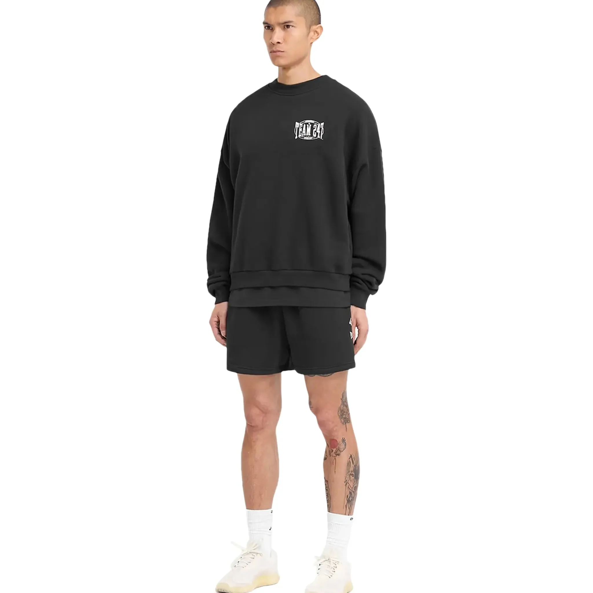 Represent 247 X Everlast Training Camp Boxy Off Black Sweatshirt< Sweatshirts & Hoodies