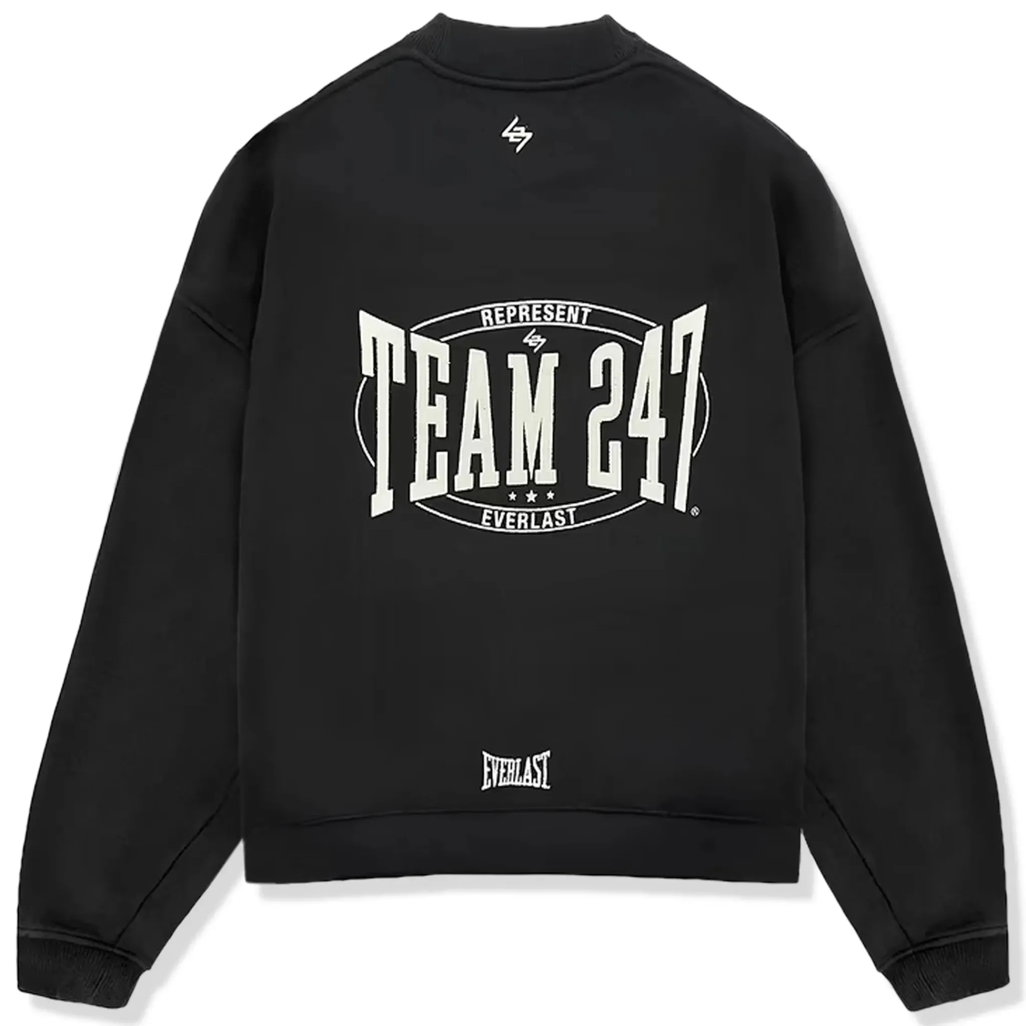 Represent 247 X Everlast Training Camp Boxy Off Black Sweatshirt< Sweatshirts & Hoodies