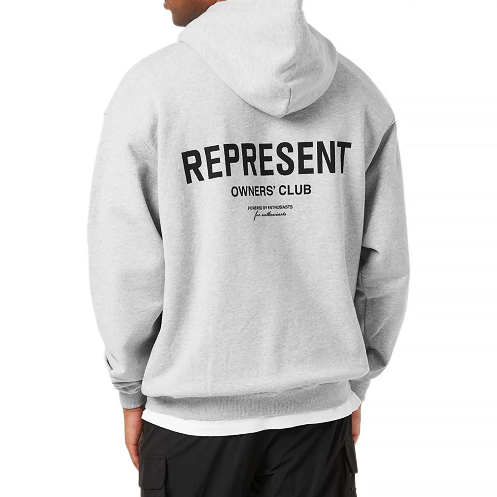 Represent Owners Club Ash Grey Hoodie< Sweatshirts & Hoodies