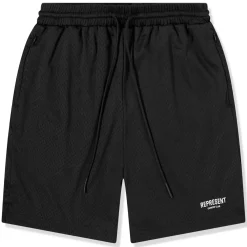 Represent Owners Club Mesh Black Shorts< Activewear|Shorts