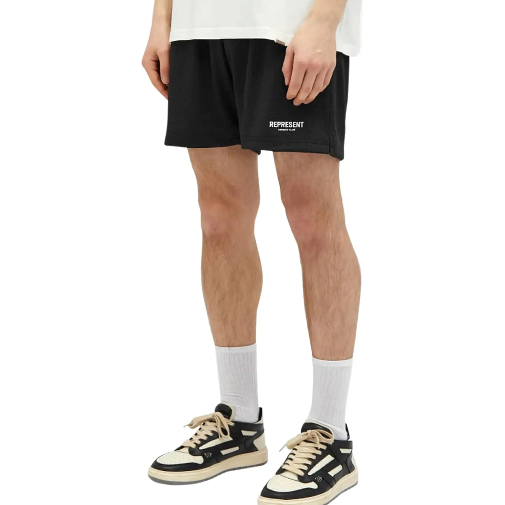 Represent Owners Club Mesh Black Shorts< Activewear|Shorts