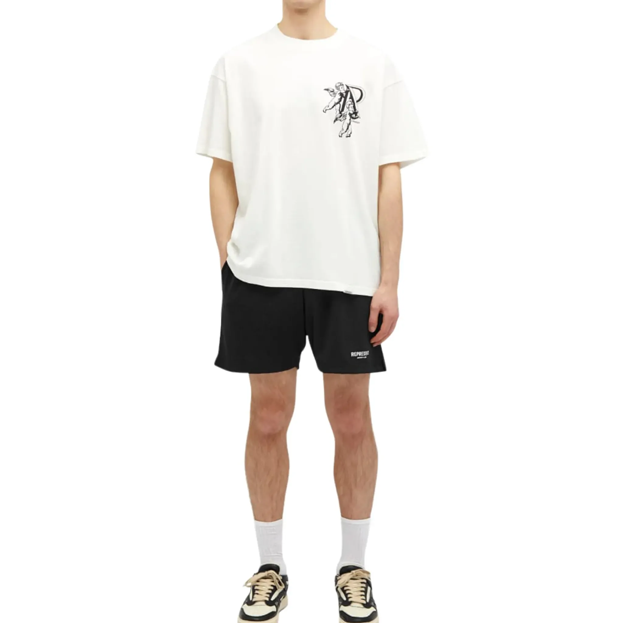 Represent Owners Club Mesh Black Shorts< Activewear|Shorts