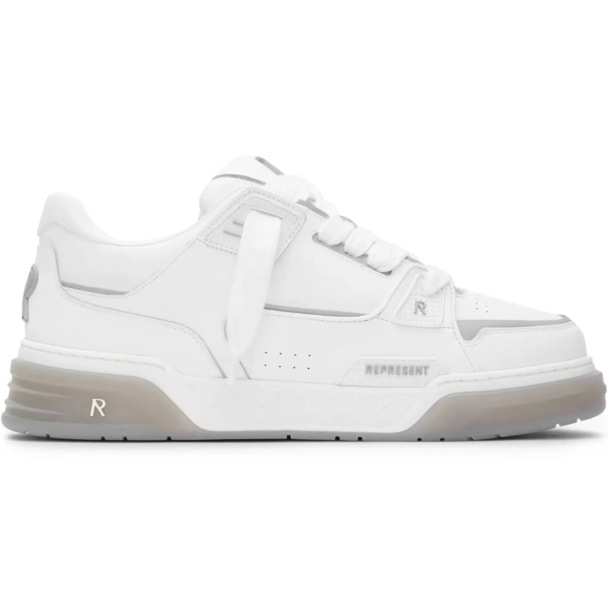 Represent Studio White Grey Sneakers< White Trainers|Trainers
