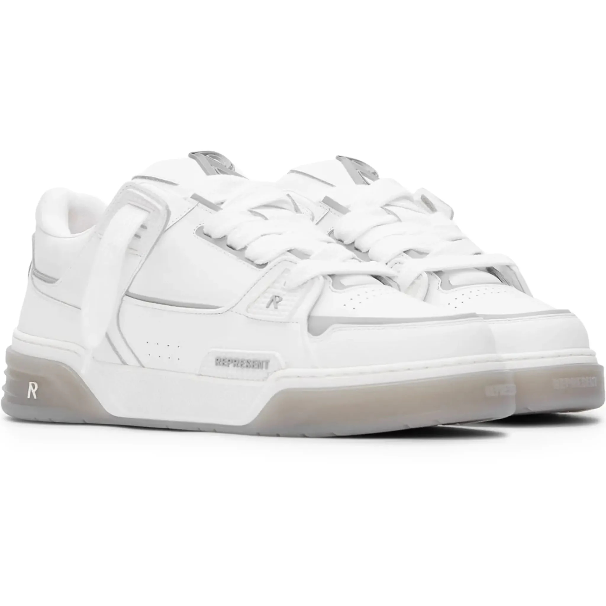 Represent Studio White Grey Sneakers< White Trainers|Trainers