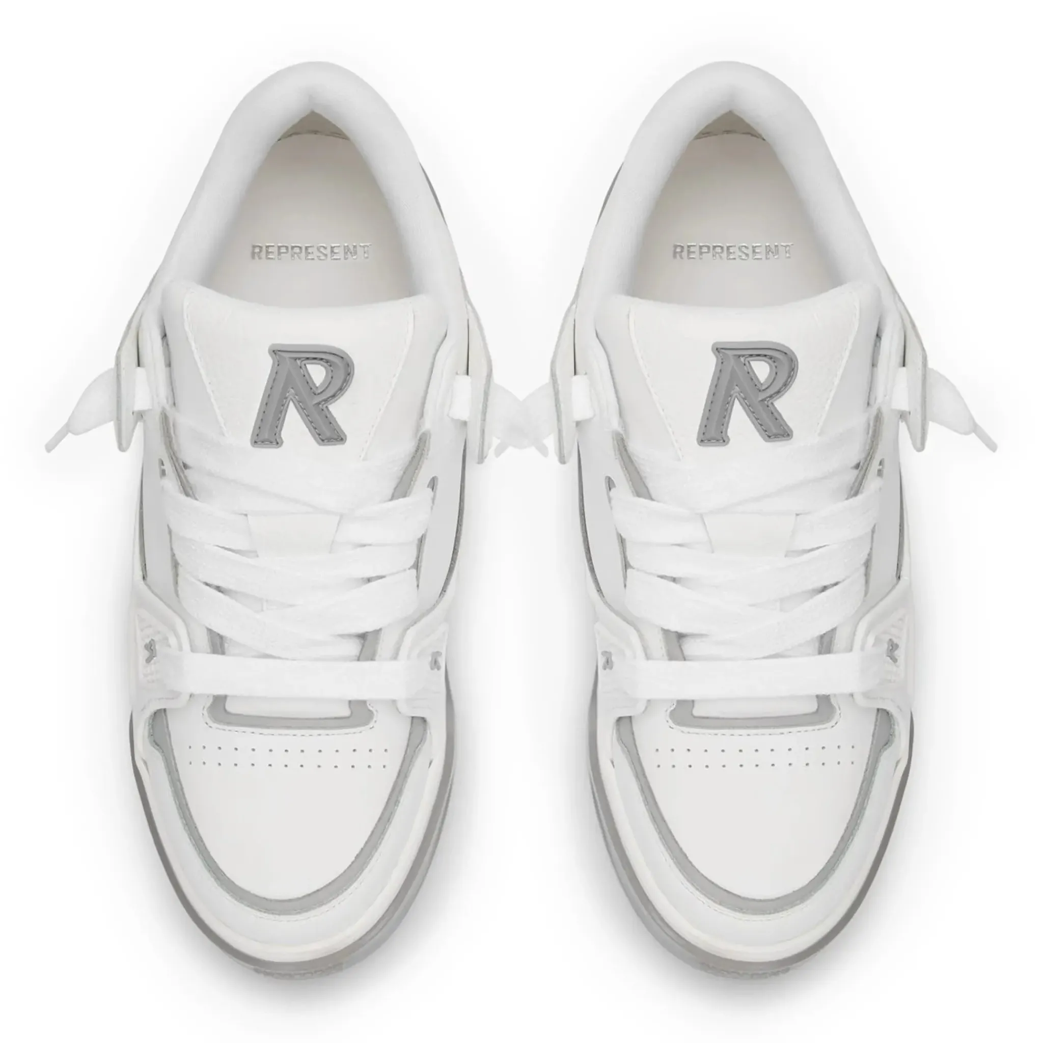 Represent Studio White Grey Sneakers< White Trainers|Trainers
