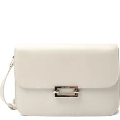 Saint Laurent Le Maillon Leather White Satchel< Cross Body Bags|Bags