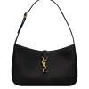 Saint Laurent Logo Plaque Black Hobo Bag< Cross Body Bags|Bags
