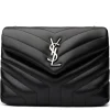 Saint Laurent LouLou Matelasse Leather Small Black Chain Shoulder Bag< Bags