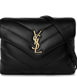 Saint Laurent Loulou Quilted Black Shoulder Bag< Cross Body Bags|Bags