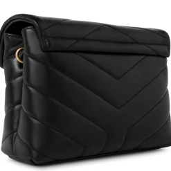 Saint Laurent Loulou Quilted Black Shoulder Bag< Cross Body Bags|Bags
