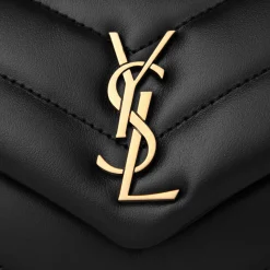Saint Laurent Loulou Quilted Black Shoulder Bag< Cross Body Bags|Bags