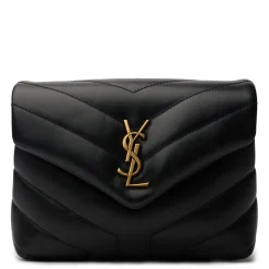 Saint Laurent LouLou Toy Quilted "Y" Leather Black Shoulder Strap Bag< Bags