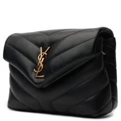 Saint Laurent LouLou Toy Quilted "Y" Leather Black Shoulder Strap Bag< Bags