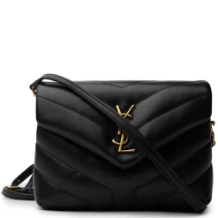 Saint Laurent LouLou Toy Quilted "Y" Leather Black Shoulder Strap Bag< Bags