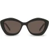 Saint Laurent SL 68 001 Cat Eye Black Sunglasses< Sunglasses