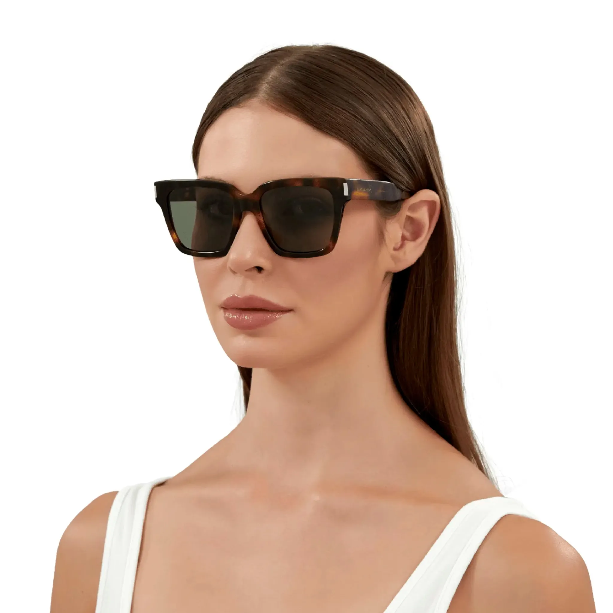 Saint Laurent Sun SL 507 003 Havana Sunglasses< Sunglasses