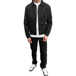 SIARR Black Denim Cargo Pants< Cargo Pants|Bottoms