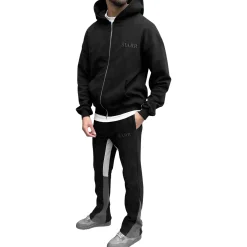 SIARR Black Flared Joggers< Bottoms|Sweatpants
