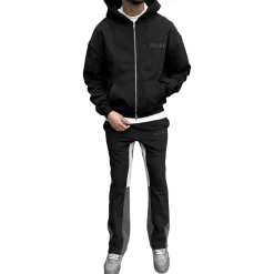 SIARR Black Flared Joggers< Bottoms|Sweatpants