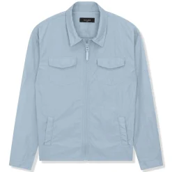 SIARR Crinkle Baby Blue Overshirt< Coats & Jackets