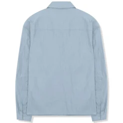SIARR Crinkle Baby Blue Overshirt< Coats & Jackets