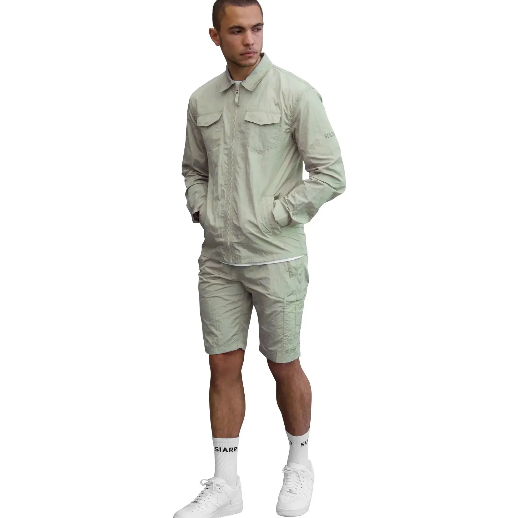 SIARR Crinkle Mint Shorts< Shorts