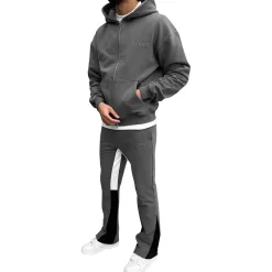 SIARR Dark Grey Flared Joggers< Bottoms|Sweatpants