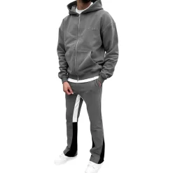 SIARR Dark Grey Flared Joggers< Bottoms|Sweatpants