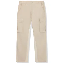 SIARR Flared Cream Cargo Pants< Cargo Pants|Flared Jeans