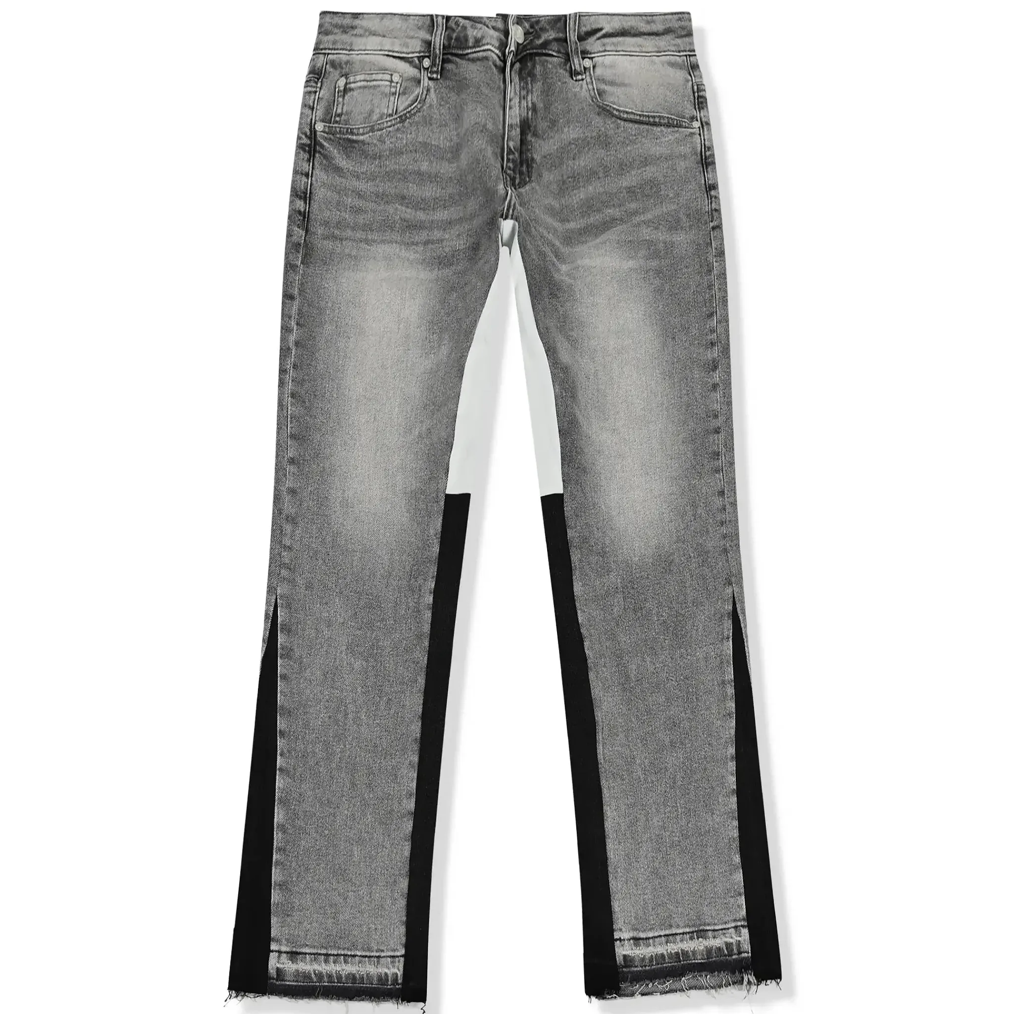 SIARR Flared Jeans Light Grey< Jeans|Bottoms