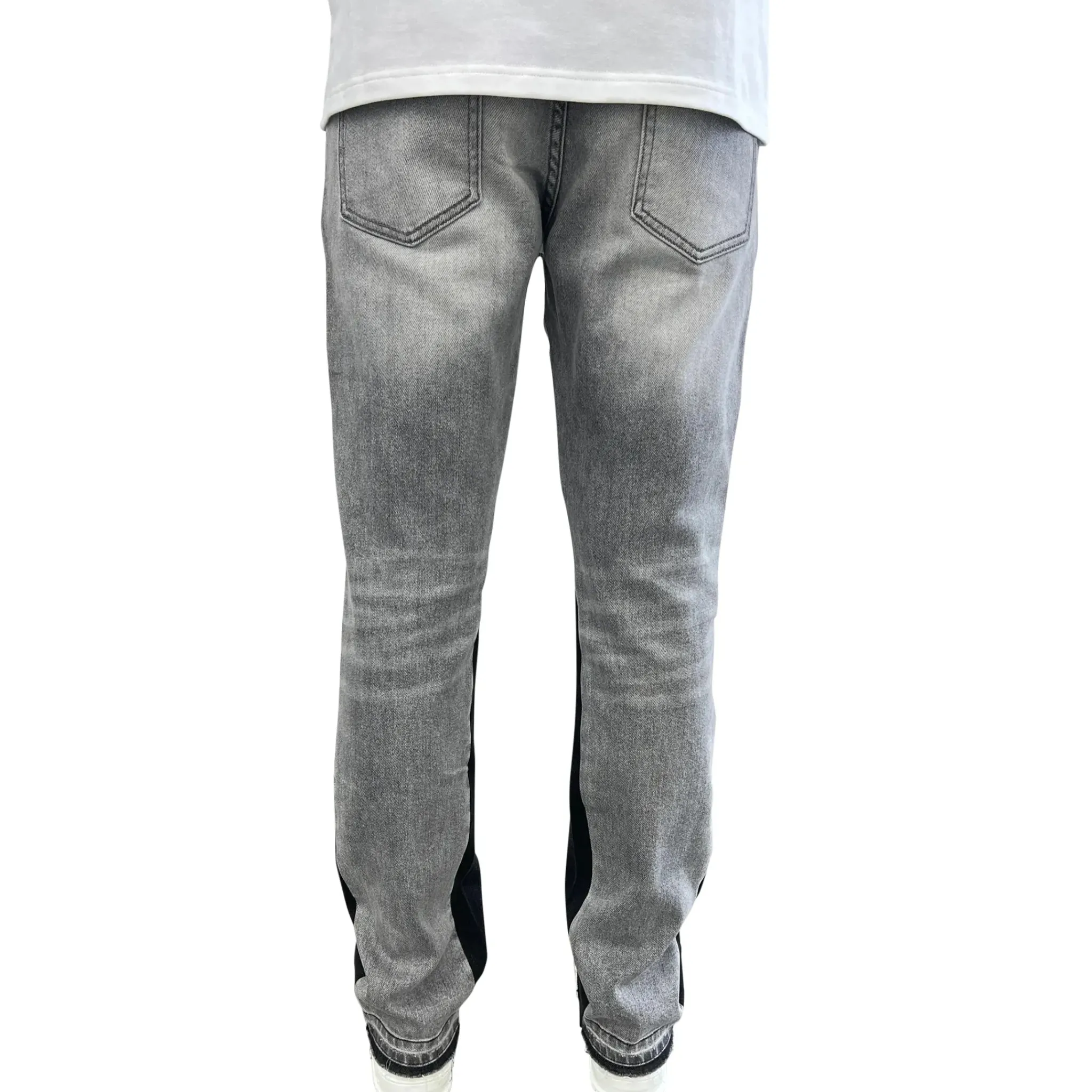 SIARR Flared Jeans Light Grey< Jeans|Bottoms