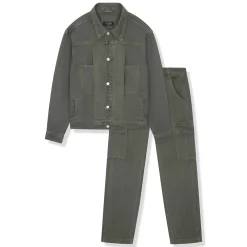 SIARR Green Denim Jacket & Cargo Pants< Cargo Pants|Bottoms