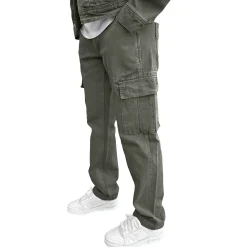 SIARR Green Denim Jacket & Cargo Pants< Cargo Pants|Bottoms