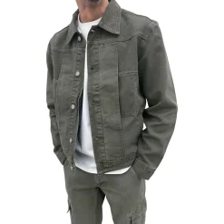 SIARR Green Denim Jacket & Cargo Pants< Cargo Pants|Bottoms
